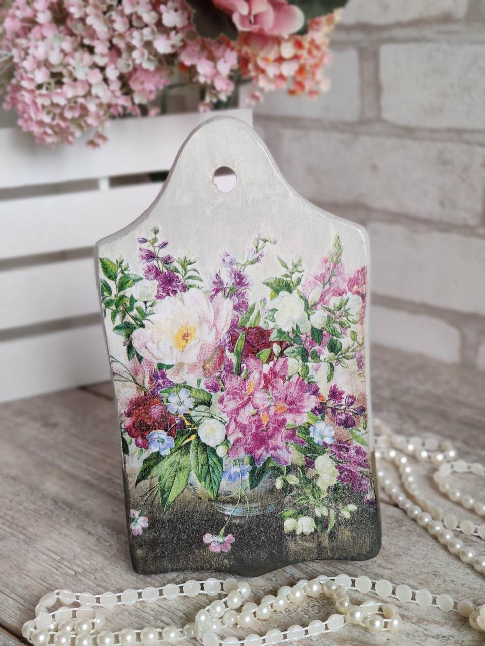 Дошка кухонна із дерева, для декору, Н-22см, великодній декор, фото 1