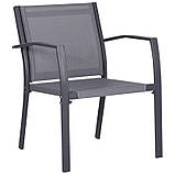 Комплект садових меблів AMF Camaron диванчик-софа+вуличні крісла 2 шт + журнальний столик темно-сірий, фото 5