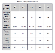 ОПТ Купальник з кісточками без поролону 51810 46-54 чорний на 50 52 54 56 58 розмір, фото 6