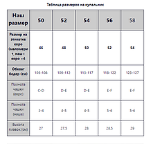 ОПТ Купальник з кісточками без поролону 51810 46-54 жовтий на 50 52 54 56 58 розмір, фото 4