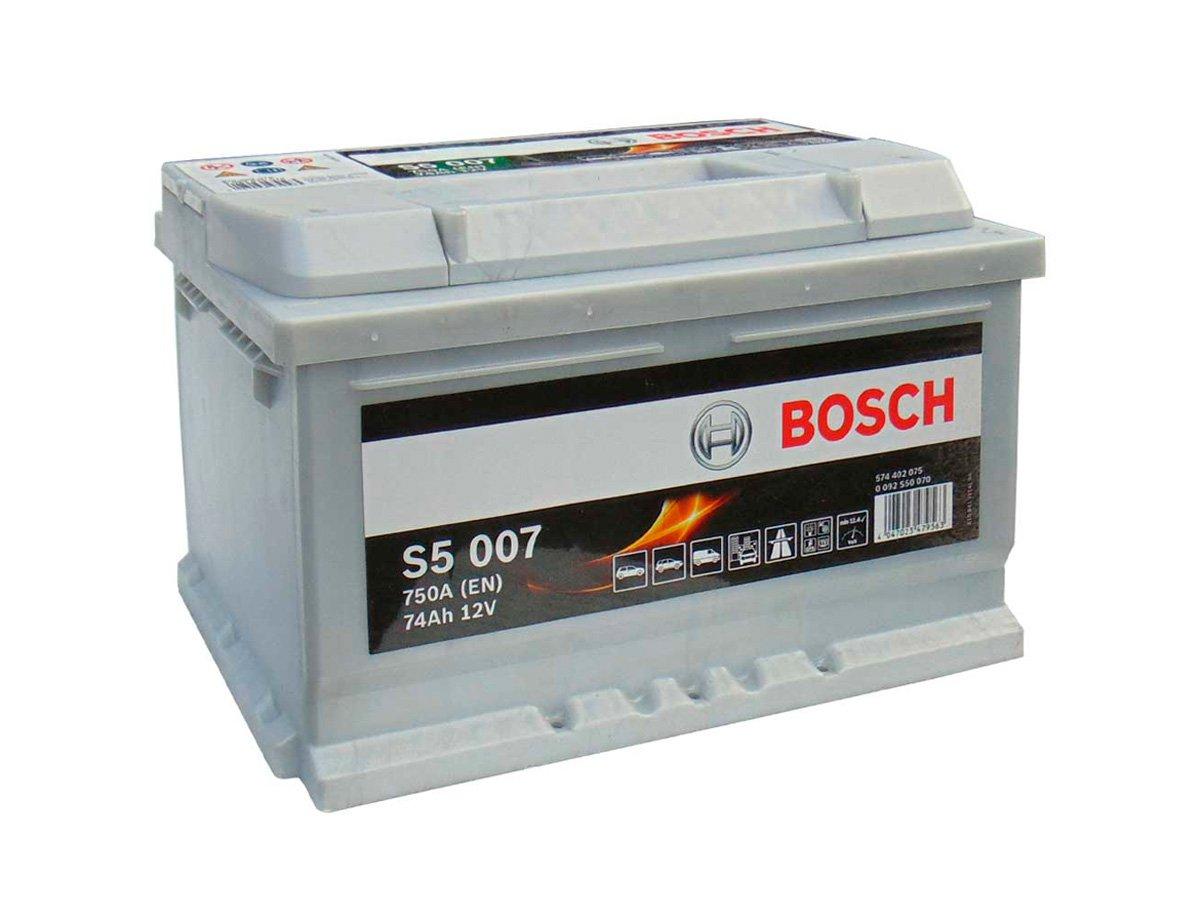 Аккумулятор BOSCH 6СТ-74Ah EN750 12V Евро (S5007) — Купить Недорого на ...