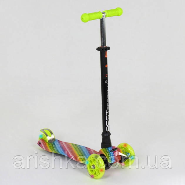 Дитячий самокат триколісний Best Scooter MAXI зі світлом коліс