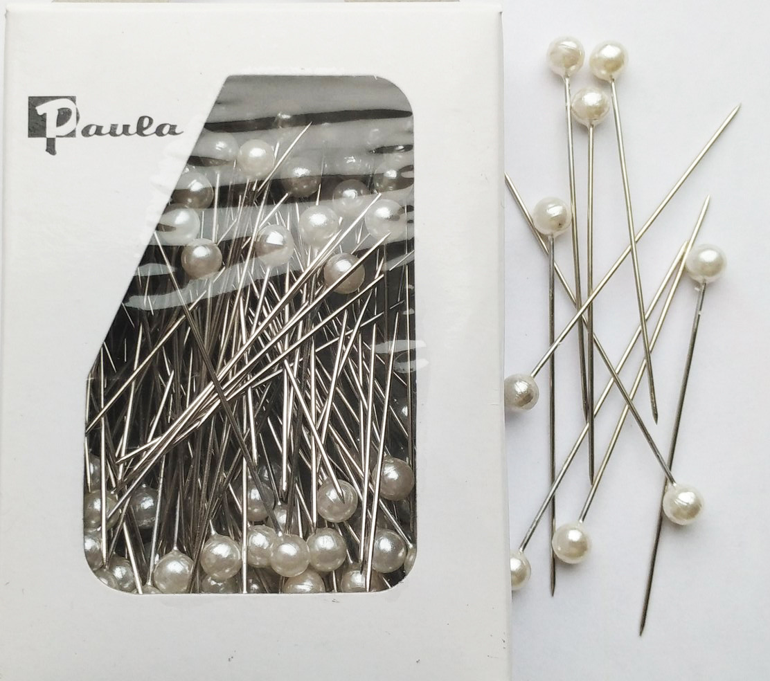 Шпильки флористичні білі (5,5 см, 55 шт), фото 1