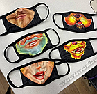 Тканинні маски з логотипом, друк на масках, мед. маски з нанесенням малюнка від 10 одиниць, фото 6