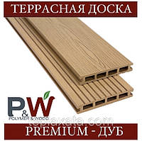 Доска Polymer&Wood PREMIUM ДУБ 150х25х2200/3000 мм