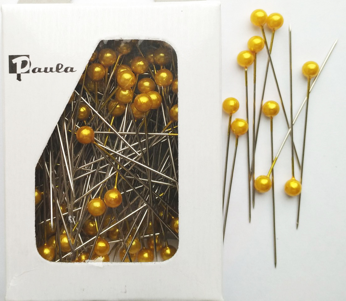 Шпильки флористичні золоті (5,5 см, 55 шт), фото 1
