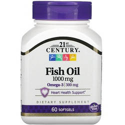 Омега 3 21st Century Fish Oil 1000 mg (60 капсул.)