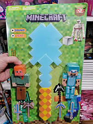 Ігровий набір зі зброєю і фігурками майнкрафт "Minecraft", лопата