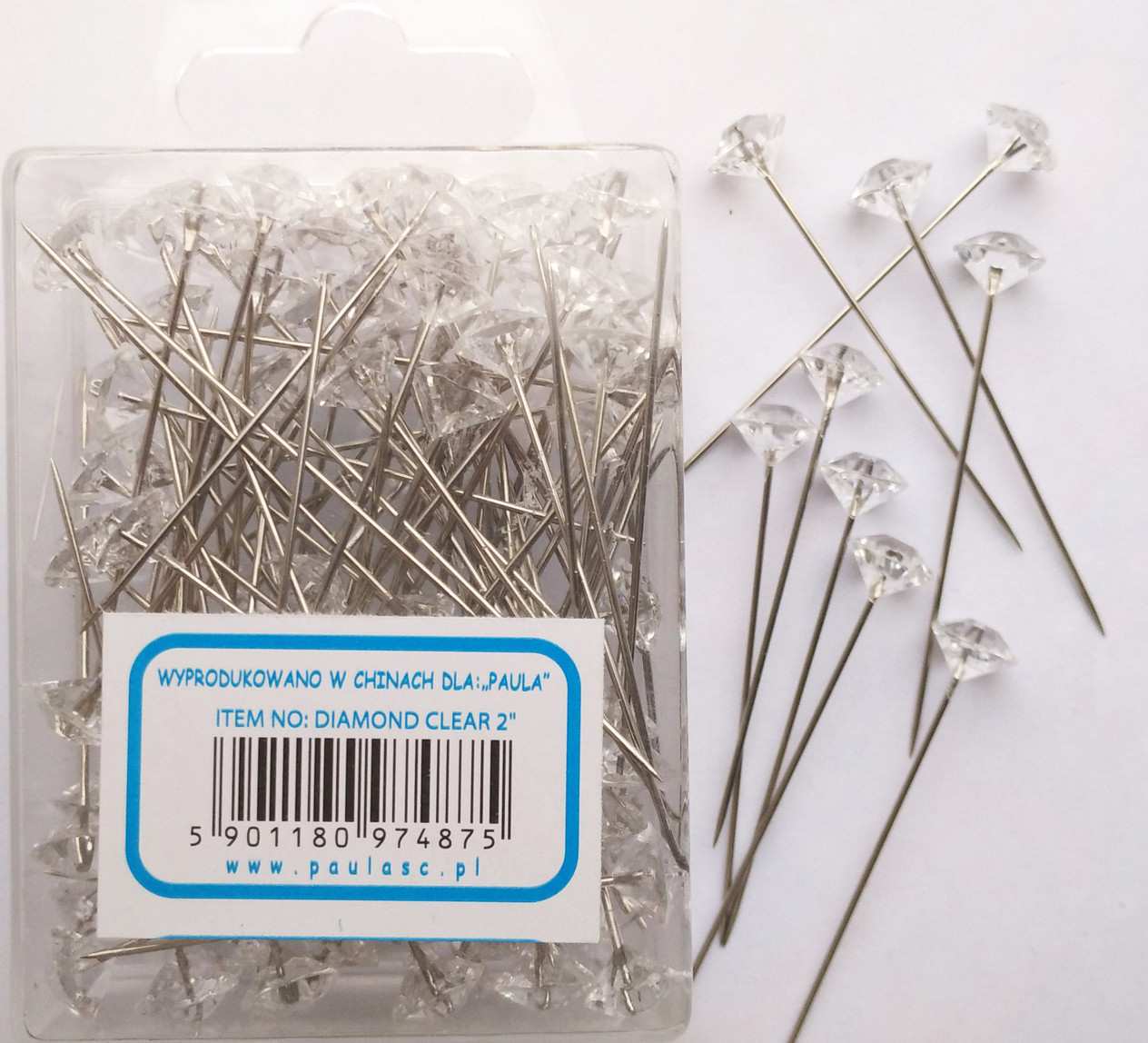 Шпильки флористичні кристал 2 (6 см), фото 1