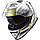 LS2 FF800 STORM NERVE WHITE ANTIQUE GOLD, XS Мотошолом інтеграл з окулярами, фото 4