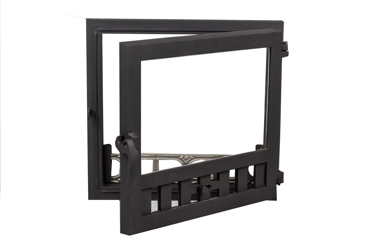 Купить Чугунная печная дверца со стеклом -VVK 40.5х39см/36х35см, цена ...