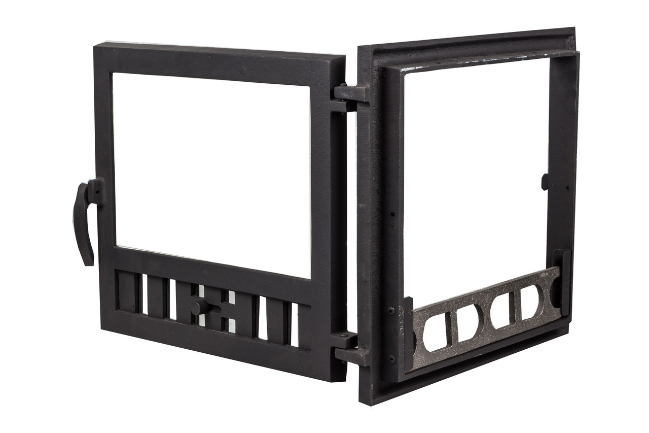 Купить Чугунная печная дверца со стеклом -VVK 40.5х39см/36х35см, цена ...