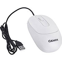 Мышь компьютерная проводная Gemix GM-145 White