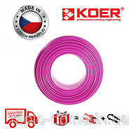 Труба для теплої підлоги KOER PEX-B EVOH 16 * 2,0 (PINK) Бухта 400м