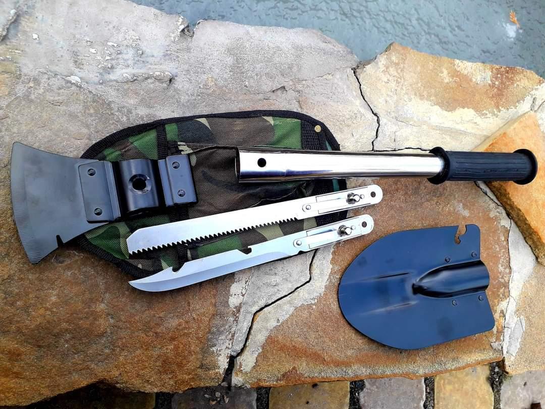 Набір туриста, сокира, лопата, пилка та штик-ніж, фото 1