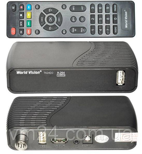 Цифровой TV-тюнер DVB Т2\C тюнер World Vision T624d3-32 канала AC3 IPTV ,YouTube ,Megogo+ USB LAN - фото 4 - id-p1195999588