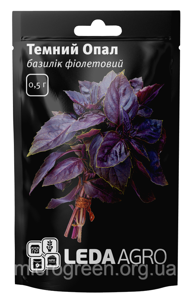 Семена Базилік базилик фіолетовий Темний Опал, 0,5 г, фото 1