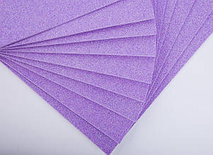 Фоаміран з глітером АВ перлиновий лист 2мм (24х24см), колір - ліловий