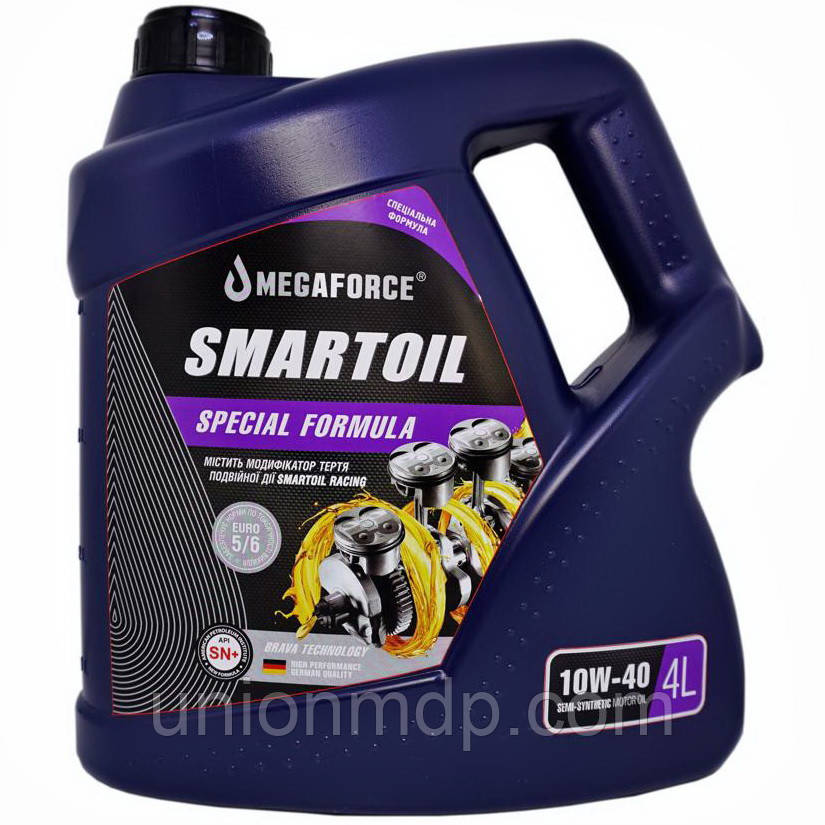 Полусинтетична моторна олія SmartOil 10W-40, 4 л.