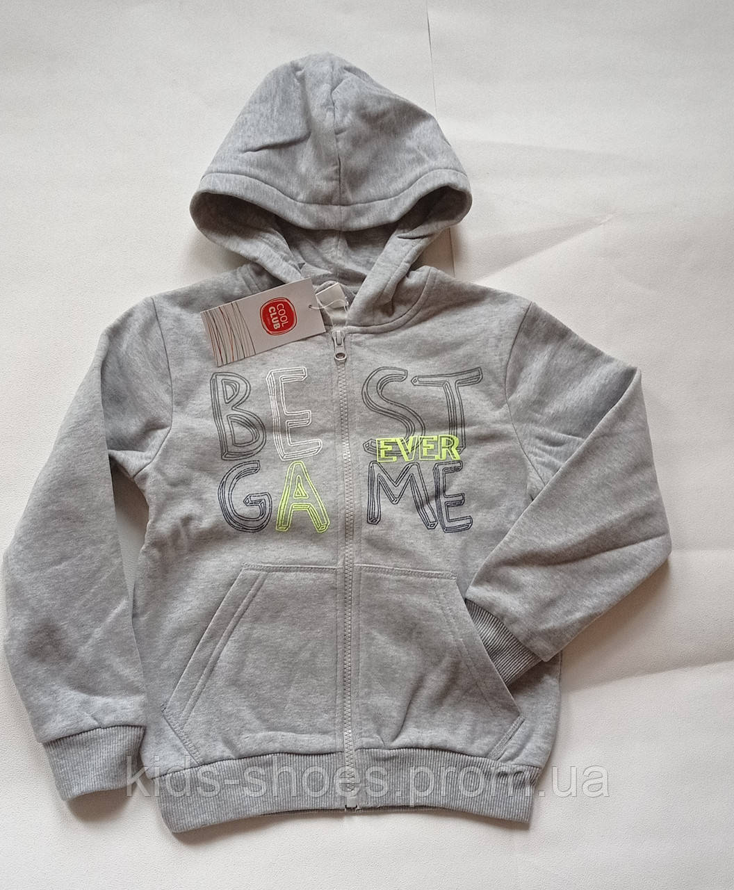 Дитяча кофта батнік на блискавці хлопчику 116 Cool club - фото 1 - id-p1388393497