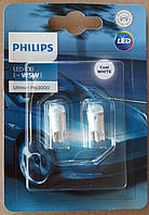Лампа Philips LED T10 (W5W) 12v w2.1