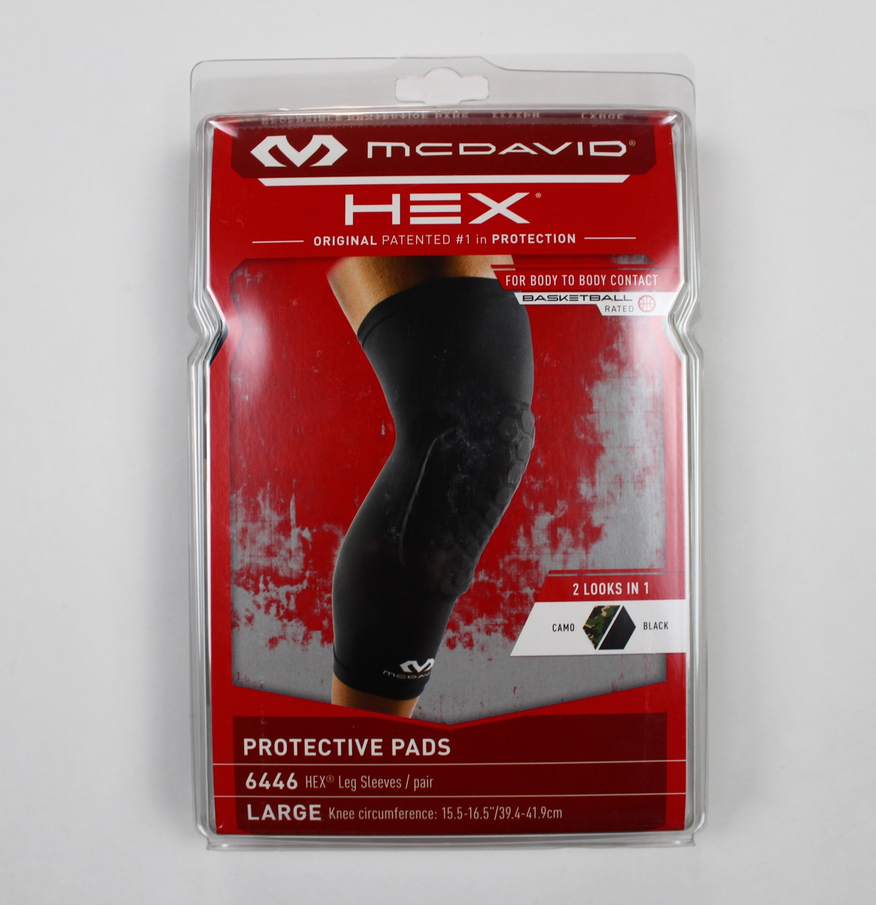 McDavid Hex Reversible Leg Sleeve - Компрессионный наколенник с защитой(2 штуки, двухсторонние) - фото 3 - id-p1376714367