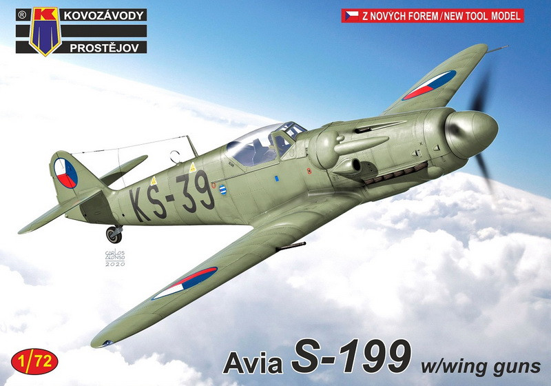 Пластикова модель 1/72 Kovozavody Prostejov 0218 Чехословацький літак Avia S-199 w/wing guns
