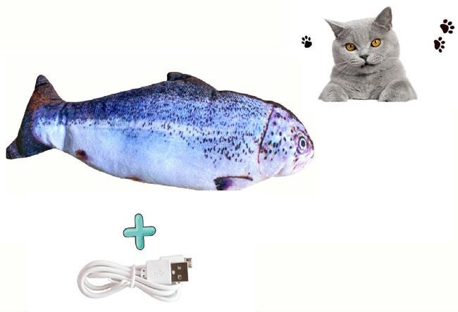 Игрушка для кота вибрирующая живая рыба Форель 3D CatNip с кошачьей мятой - фото 6 - id-p1388435745