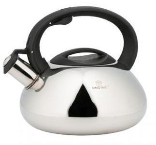 Чайник з нержавіючої сталі зі свистком KingHoff 2,2 л KH-3260, фото 1