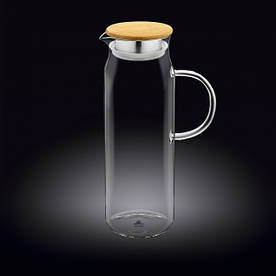 Глек скляний з бамбуковою кришкою Wilmax WL-888208/A Thermo 1500 мл