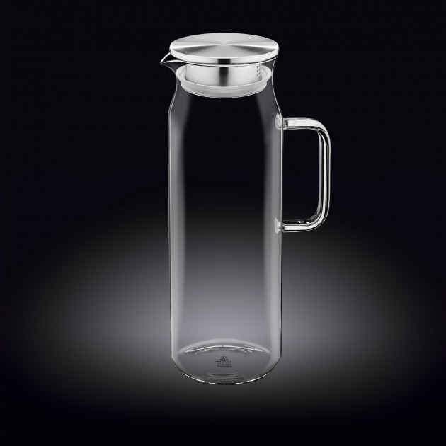 Глек скляний з металевою кришкою Wilmax WL-888210/A Thermo 1500 мл