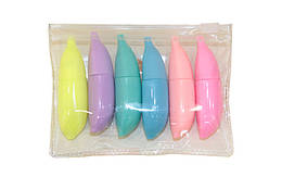 Набір текстових маркерів ООПТ Банани 6 шт. арт.13456