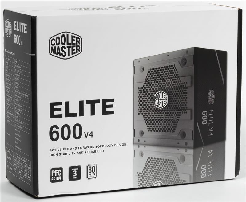 Блок питания CoolerMaster Elite V4 MPE 600 White 600W (MPE-6001-ACABN-EU)