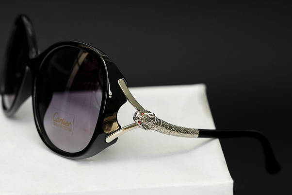Окуляри жіночі Cartier сонцезахисні - Коричневі - 8328, фото 3