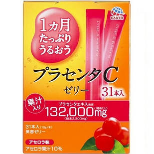 Earth Biochemical Placenta C Jelly Плацента желе з вітаміном С, смак ацероли, 31 шт по 10 г. До 09/2026