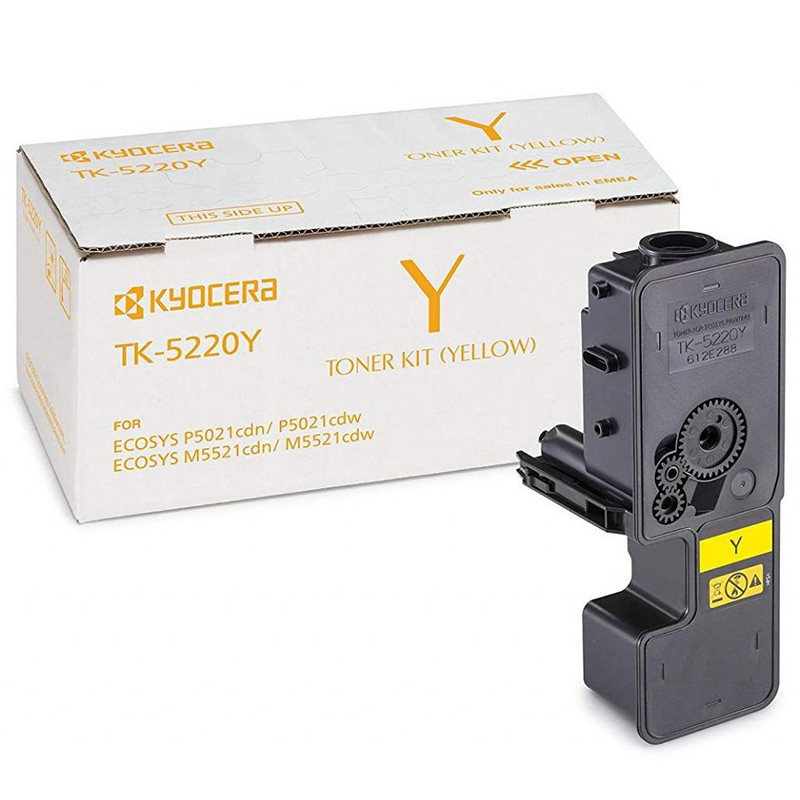 Оригінальний тонер-картридж Kyocera TK-5220Y 1T02R9ANL1 до принтера ECOSYS P5021cdn P5021cdw M5521cdn M5521cdw