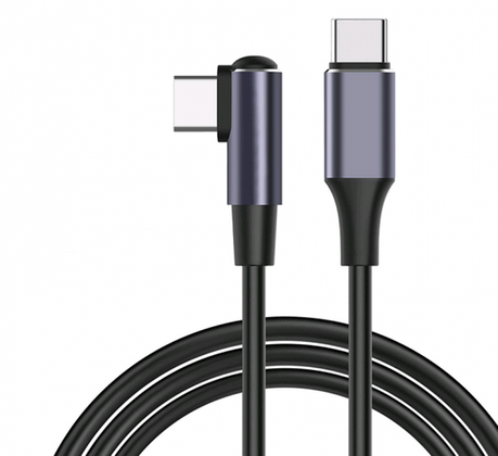 Кабель кутовий Alitek USB Type-C — Type-C (60 W) Neylon, 1 м, фото 1