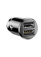 Автомобільна USB зарядка BASEUS Grain Car Charger 2USB 3,1A