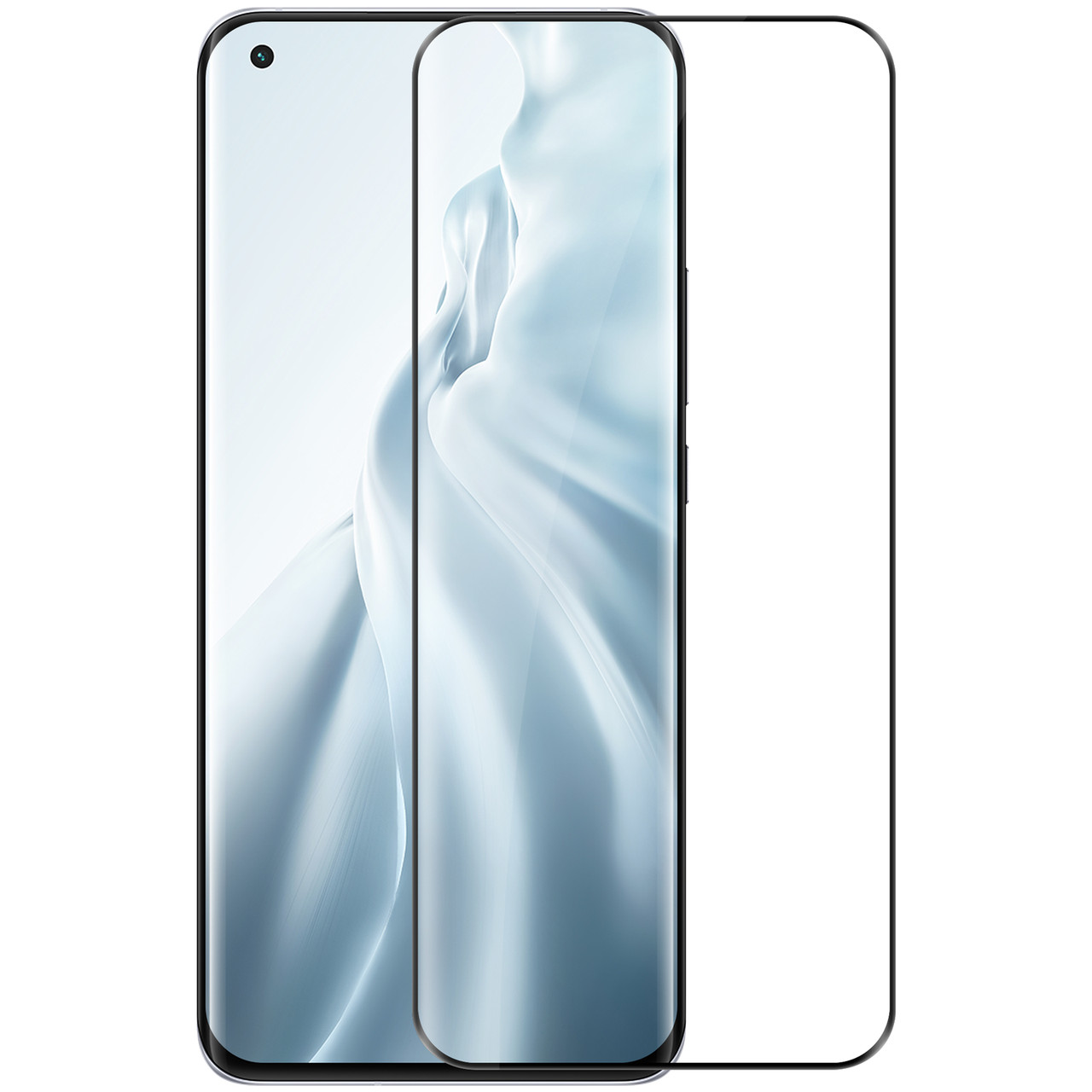 Захисне скло Nillkin для Xiaomi Mi 11 (3D DS+MAX) Tempered Glass з олеофобним покриттям
