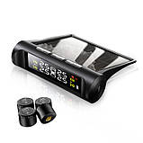 Система контролю тиску в шинах TPMS РК TY02-W, зовнішні датчики, Blutooth + сонячна панель, фото 6