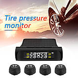 Система контролю тиску в шинах TPMS РК TY02-W, зовнішні датчики, Blutooth + сонячна панель, фото 5