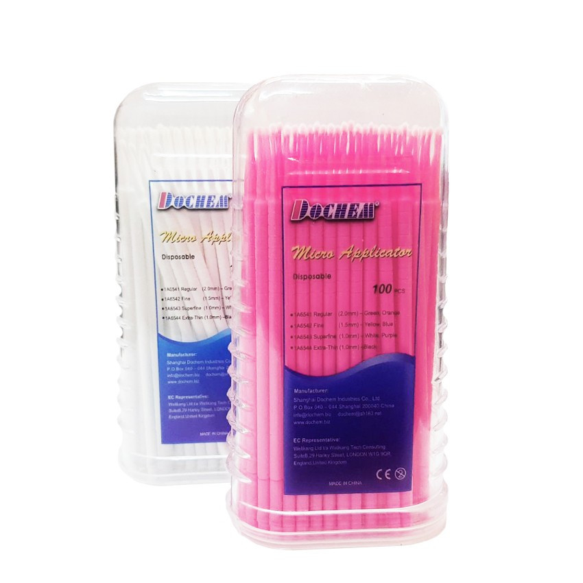 Мікроаплікатор рожевий 1мм Dochem (100шт), фото 1
