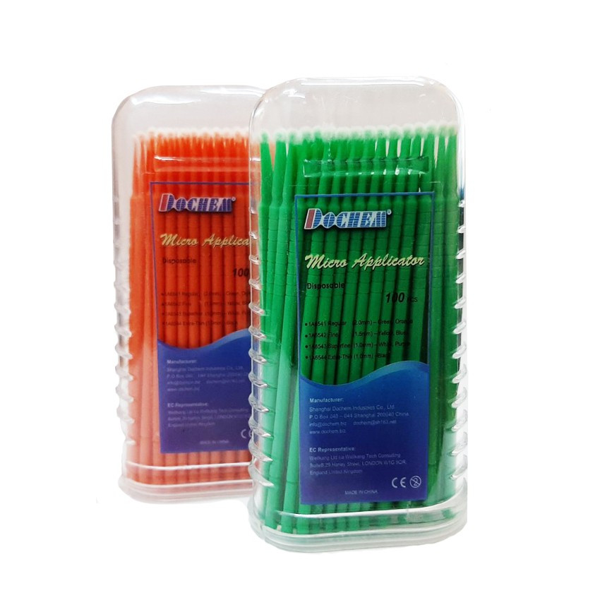 Мікроаплікатор зелений 2 мм Dochem (100шт), фото 1