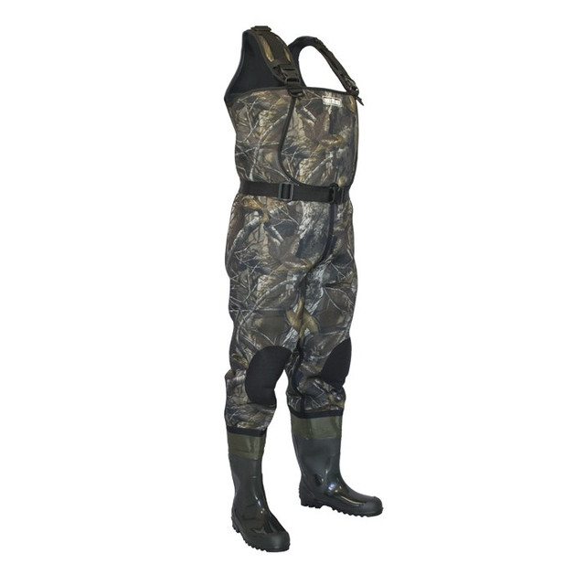 Напівкомбінезон рибальський неопреновий з ПВХ чобітьми Fortmen 11(С)1500НПР Камо Дуб