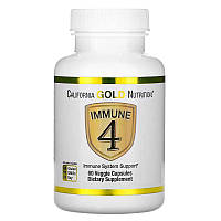 Immune 4 California Gold Nutrition витамины для укрепления иммунитета 60 растительных капсул