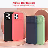 Силіконовий магнітний чохол Nillkin для iPhone 12/12 Pro (6.1 ") CamShield Silky Green з захистом камери, фото 6