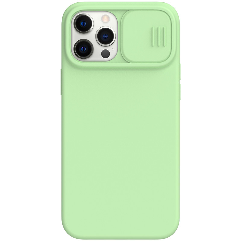 Силіконовий магнітний чохол Nillkin для iPhone 12 Pro Max (6.7 ") CamShield Silky Green із захистом камери
