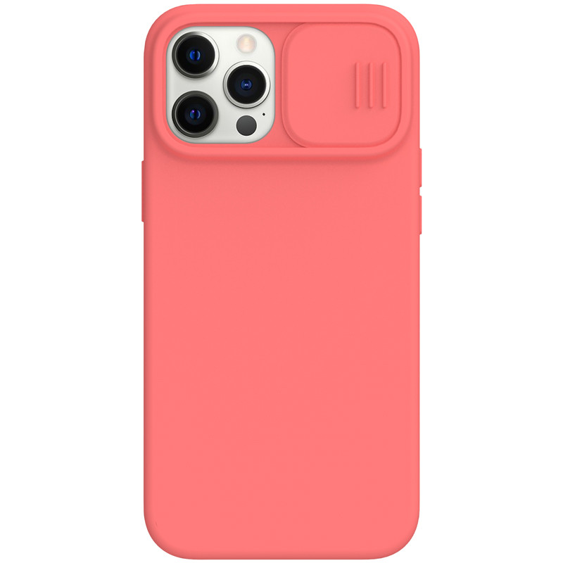 Силіконовий магнітний чохол Nillkin для iPhone 12 Pro Max (6.7 ") CamShield Silky Pink із захистом камери
