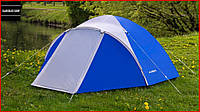 Палатка туристическая Presto Acamper Ассо 2 места (синий) Двухместная Двухслойная Клеенные швы Тамбур