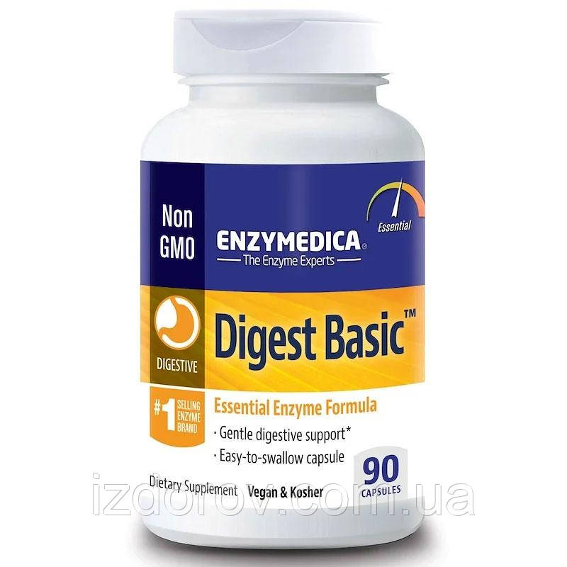 Формула основних ферментів для травлення Enzymedica Digest Basic 90 капсул